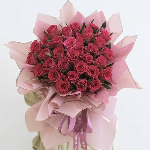 Vista 6 de Gloreyan 20 hojas de papel de regalo de flores con borde dorado, ramo de floristería, ramo de flores frescas, envoltura impermeable, caja de regalo