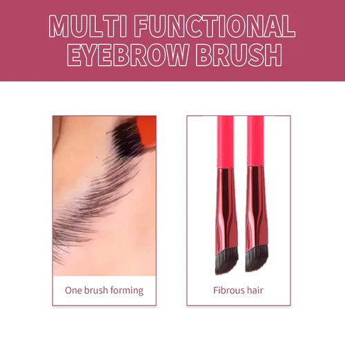 Vista 5 de Cepillo de cejas multifunción, cepillo de contorno corrector de ojos, cepillo de maquillaje corrector tridimensional, juego de brochas de maquillaje