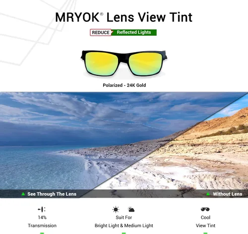 Vista 4 de Mryok Lentes de repuesto para Oakley Crosshair 2.0 OO4044 - Opciones
