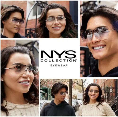 Vista 4 de NYS Collection Gafas de sol de aviador para mujer y hombre, 100% protección UV400