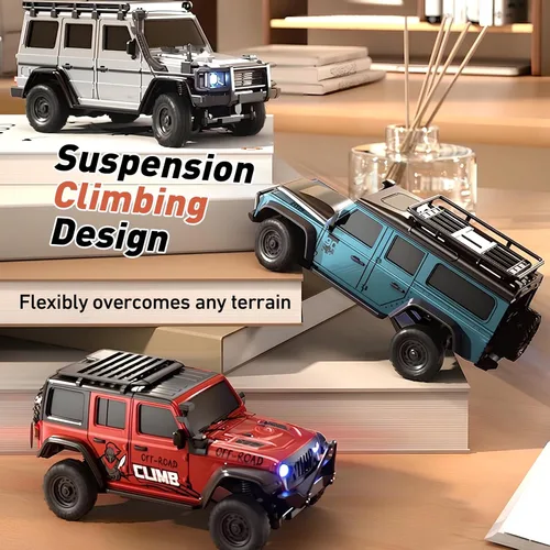Vista 2 de 1:43 Escala RC Crawler, HB-R43 Mini 4X4 Off-Road RC Car RTR