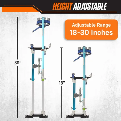 Vista 3 de Pentagon Herramienta profesional 18"-30" zancos azules para paneles de yeso de la más alta calidad