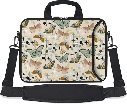 Vista 21 de RICHEN - Bolso bandolera de 10 pulgadas con asa, funda para laptops, notebooks, tablets infantiles de 7 a 10.2 pulgadas