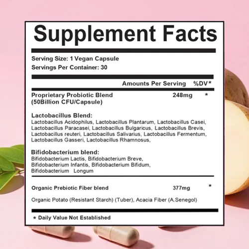 Vista 8 de Pretty Privates Probióticos vaginales para mujeres, salud vaginal, equilibrio de pH a partir de un suplemento probiótico, no un supositorio, 60