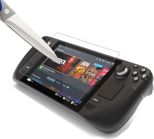 Vista 4 de Mr.Shield Protector de pantalla para Steam Deck/Steam Deck OLED 2021 y 2022 y 2023 [vidrio templado] [dureza 9H] [Paquete de 2] Protector de pantalla