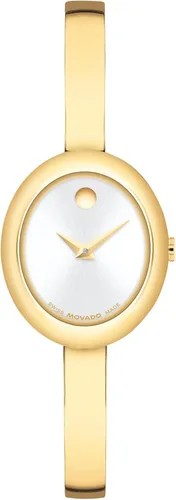 Vista 11 de Movado Women's Museum Bangle Watch – Swiss Quartz – 21 mm Case – Classic Stainless Steel Bracelet – Gift for Her