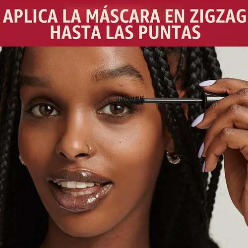 Vista 5 de Rimmel Máscara de Pestañas Extra Super Lash, Negro, 0.27 Onza Líquida
