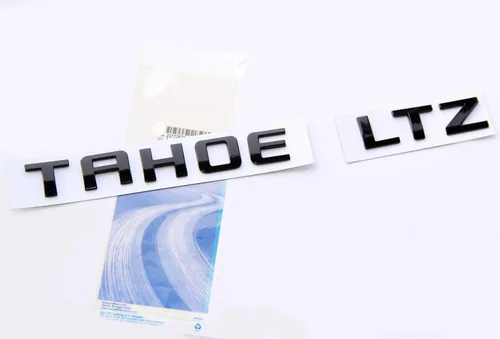 Vista 2 de Yoaoo Placa de identificación de Tahoe LTZ negra compatible con Tahoe Black