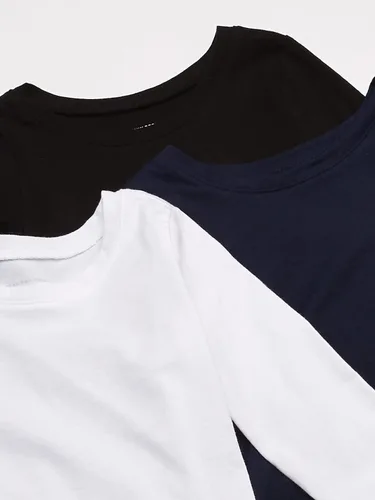 Vista 2 de The Children's Place Baby Toddler Girls Long Sleeve Basic Layering T-Shirt 3-Pack