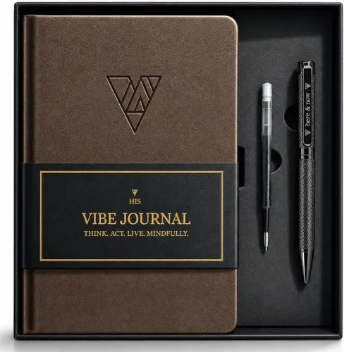 Vista 11 de The Vibe Journal Diario guiado de atención plena de 13 semanas para hombres Indicaciones diarias dinámicas, ejercicios prácticos y herramientas