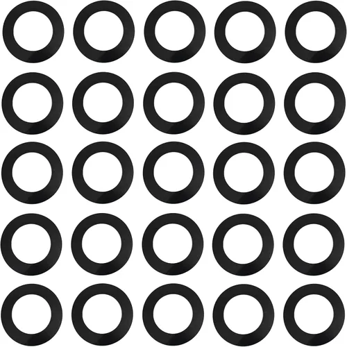 Vista 8 de Anillos de plástico de 10 pulgadas, anillo de luz empotrado para luces de lata, accesorio de iluminación multicolor en blanco o negro