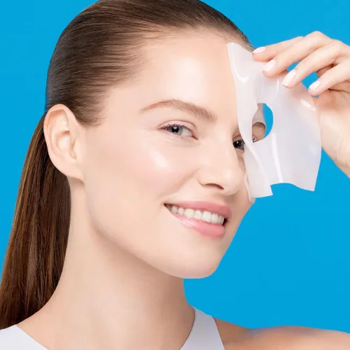 Vista 4 de Freeman Set de 4 mascarillas faciales hidratantes – Kit de mascarillas en láminas de humedad y brillo con parches para debajo de los ojos, cuidado