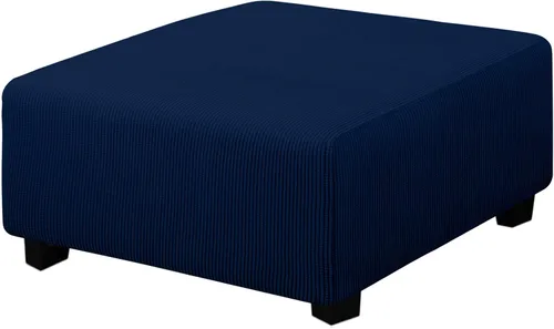 Vista 142 de Easy-Going Funda Elástica para Otomana Taburete de Almacenamiento Plegable Protector de Muebles Funda Rectangular Suave con Parte Inferior Elástica