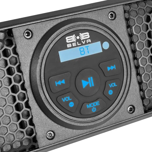 Vista 5 de BELVA BASB26v2 - Barra de sonido Bluetooth amplificada resistente a la intemperie de 26" y 500W para UTV/ATV/SxS/carrito de golf, 6 altavoces
