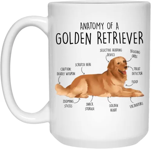 Vista 2 de Divertida taza de café Golden Retriever, lindo regalo Golden Retriver, amante de los perros, regalo para ella, él, Golden Retriever mamá, papá