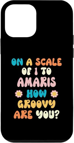 Vista 12 de iPhone 14 AMARIS Cute Retro Girls Groovy AMARIS Personalized Name Case