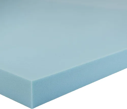 Vista 3 de Amazon Basics Cubrecolchón King con infusión de gel refrescante, certificado CertiPUR-US, 3 pulgadas, azul