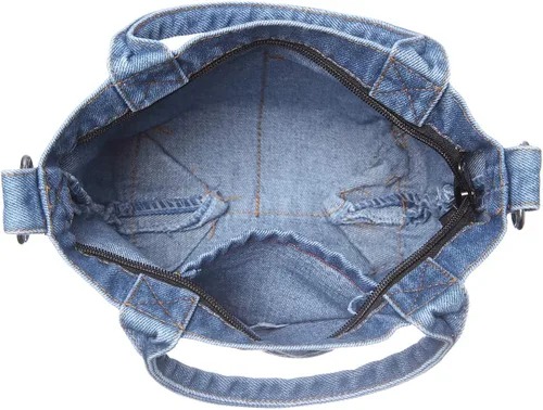Vista 6 de AOCINA Denim Purse Jean Travel Tote Bags for Women Beach Bag Denim Purses and Handbags for Teen Girls Women