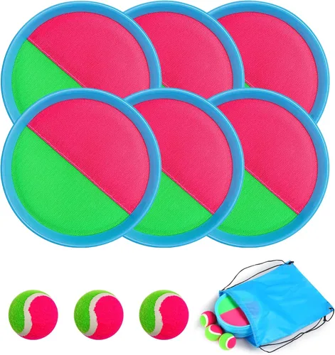 Vista 8 de Juguetes de pelota para lanzar y atrapar para niños de 4 a 8 años, versión mejorada de lanzamiento de pelota para niños y niñas, regalos