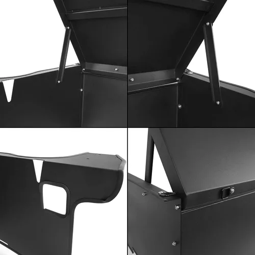 Vista 9 de Hooke Road para Jeep Cubierta de maletero de seguridad con cubierta de cama para Jeep Wrangler JK 2007-2018 4 puertas Unlimited