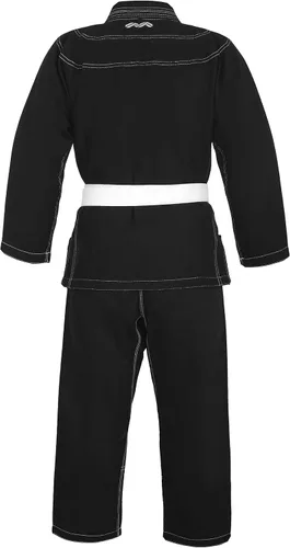 Vista 4 de Malah Bjj Gi Lighwieght Jiu Jitsu Gi para hombres y mujeres con cinturón gratis