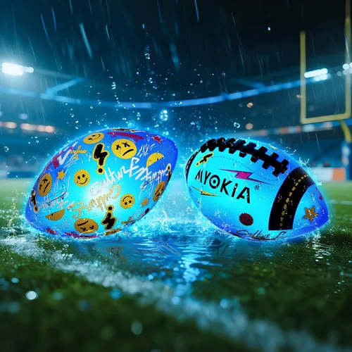 Vista 5 de Balón de fútbol que brilla en la oscuridad, regalo de cumpleaños para niños y adolescentes de 3-15+, RGB recargable, bola que brilla en la oscuridad