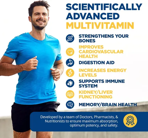 Vista 3 de LifeSourceVitamins LifeSource Vitamins - Multivitamínico y minerales integrales con 71 ingredientes naturales, probióticos, enzimas digestivas