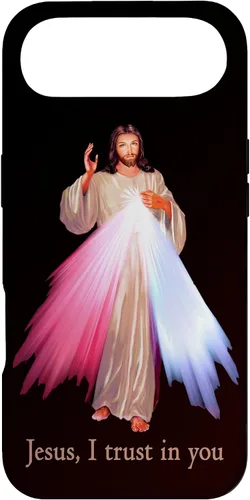 Vista 26 de Funda para iPhone 13 Pro Max Jesús con la que confío en ti Divina Misericordia Misericordiosa Jesús