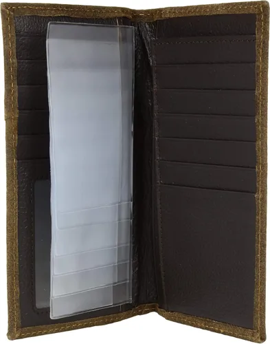 Vista 4 de ARIAT Rodeo Camo Flag Wallet para hombre Marrón