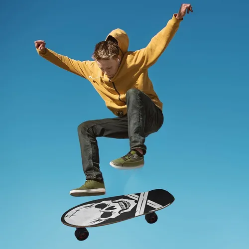 Vista 4 de Cinta de agarre para patineta, bandera pirata, papel de lija para patineta