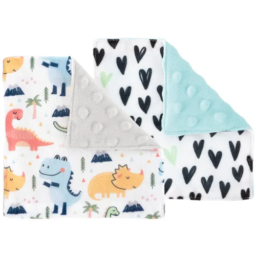 Vista 9 de S&T INC. Aura Crinkle - Juguetes cuadrados para bebés, paquete de 2, 6 x 6 Puntos de ciudad