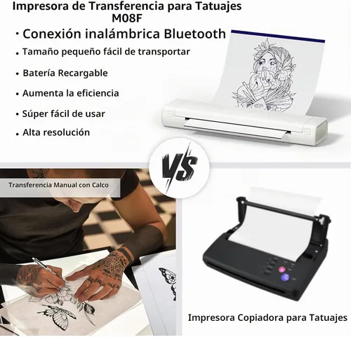 Vista 2 de Zoolion Impresora de plantillas de tatuaje M08F para tatuadores