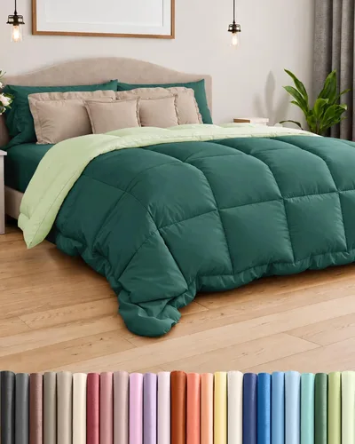 Vista 13 de Comforter Twin Size - Down Alternative Duvet Insert - White, 68" x 88" 01-Blanco