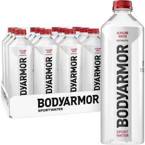 Vista 9 de BODYARMOR SportWater Agua alcalina, agua embotellada de alta alcalina, pH 9+, 1 litro (paquete de 6), paquete de agua refrescante con electrolitos