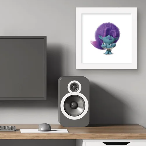 Vista 5 de Trends International Gallery Pops Trolls Band Together - Póster de pared de Bruce, 12.00 x 12.00 pulgadas, versión de marco blanco