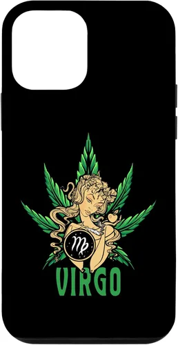 Vista 16 de Zodiac Stoner Vibes: Virgo Cannabis Weed Horoscope Design Case para iPhone 17
