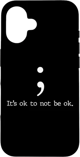 Vista 31 de Mental Health Awareness Shirts Semicolon Quote Gift Case for iPhone 17