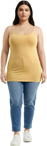 Vista 215 de Emmalise Camisola larga casual básica para mujer, con tirantes ajustables, top en capas