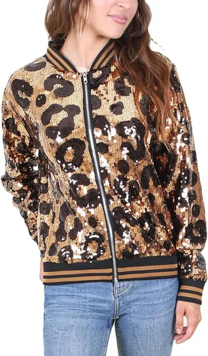 Vista 12 de Anna-Kaci - Chaqueta de manga larga con cremallera frontal y puños acanalados para mujer (personalizable)