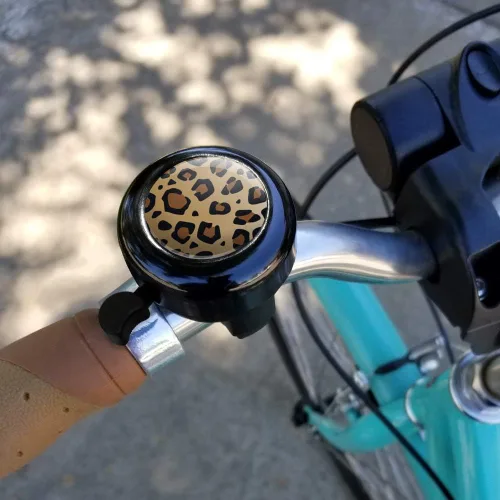 Vista 2 de GRAPHICS & MORE Estampado De Leopardo Animal Spots Bicicleta Manillar Bicicleta Timbre