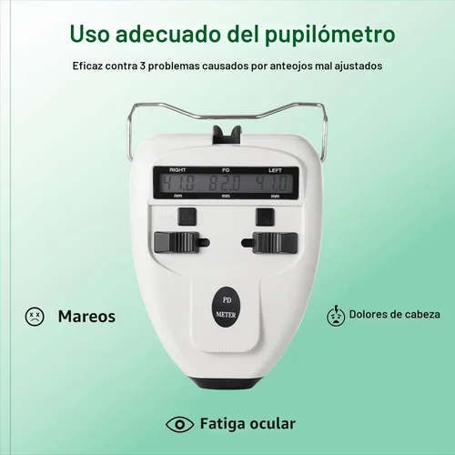 Vista 4 de Medidor de distancia pupilar digital óptico medidor de Pd Led Pupilómetro Herramienta de medición de distancia interpupilar Equipo oftálmico