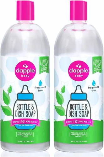 Vista 19 de Repuesto para líquido para lavar platos y botellas de bebé Dapple, sin fragancia, 34 onzas líquidas, DP-035B, 2