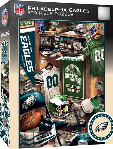 Vista 15 de MasterPieces Rompecabezas de 500 piezas para adultos para el Día del Juego, NFL San Francisco 49ers Locker Room, 15 x 21 pulgadas