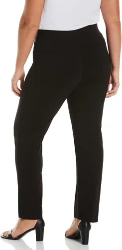 Vista 2 de Rafaella Women's Plus Size Dress Pants with Pull-On Waistband, Supreme Stretch, 31" Inseam, Flat Front, Comfort Fit