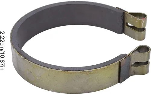 Vista 4 de Fydun Banda de freno de 4 pulgadas, kit de pasador de banda de freno de acero y cerámica de alto rendimiento de 7/8 pulgadas de ancho para Go Karts