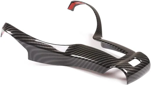 Vista 3 de Para BMW M Sport F20 F21 F32 F33 F06 F12 X5 F15 X6 F16 cubierta interior del volante de automóvil (fibra de carbono, estilo B)