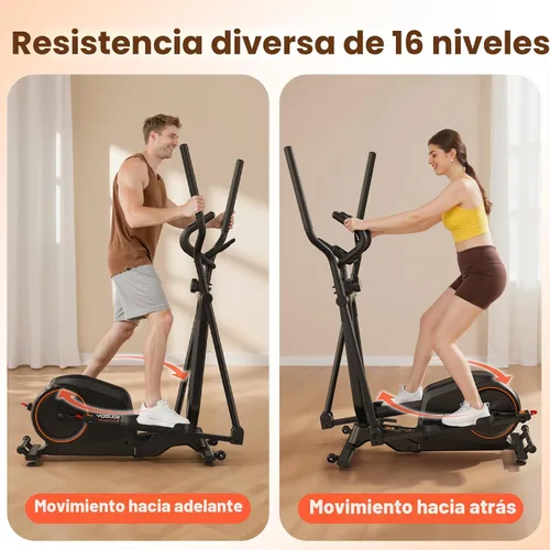 Vista 8 de YOSUDA Foldable Elliptical Exercise Machine for Home,15IN Stride Compact Folding Elliptical Training Machine Only 2 sq ft for Small Spaces