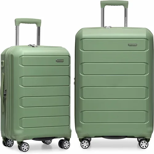 Vista 68 de Traveler's Choice Pagosa indestructible Hardshell expandible Spinner Equipaje, Azul bebé, Pagosa indestructible Hardshell expandible Spinner Equipaje