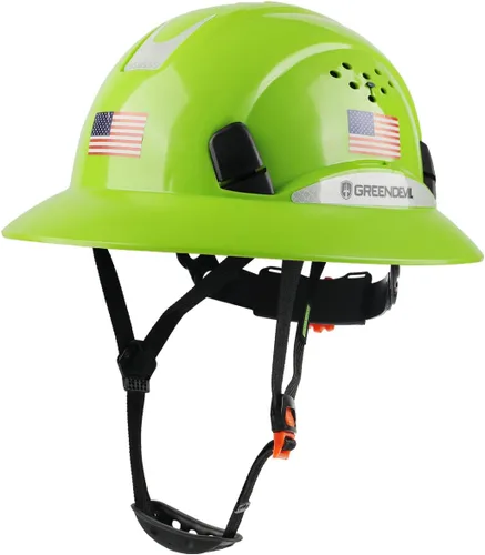 Vista 11 de Casco de seguridad de construcción ventilado de ala completa, casco de seguridad aprobado por la OSHA Cascos De Construcción, cascos de trabajo