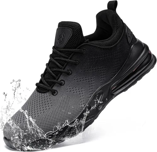 Vista 8 de LARNMERN Zapatillas de trabajo antideslizantes para hombre, resistentes al agua, para servicio de alimentos, zapatos trabajo antideslizantes